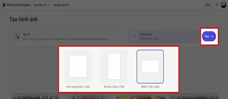 Chọn kích thước phù hợp Chọn kích thước phù hợp