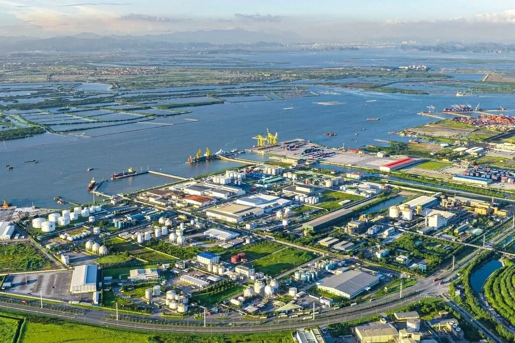 Belgian-operated DEEP C industrial and port complex in Hai Phong (Photo: VNA)