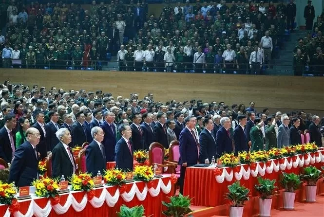 Delegates at the Commemoration Ceremony. (Photo: VNA)