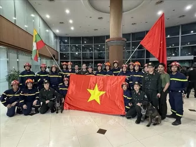 Vietnamese rescuers to operate in hardest-hit area by earthquake in Myanmar