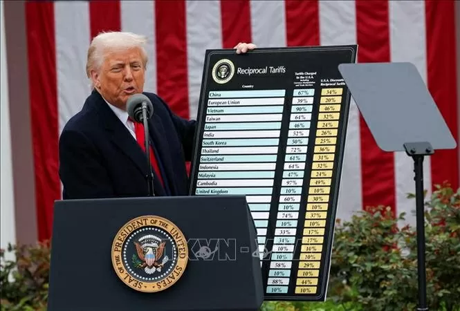 Các tập đoàn Mỹ tại Việt Nam bị ảnh hưởng nặng nề do mức thuế của ông Trump. (Nguồn: Reuters) Các tập đoàn Mỹ tại Việt Nam bị ảnh hưởng nặng nề do mức thuế của ông Trump. (Nguồn: Reuters)