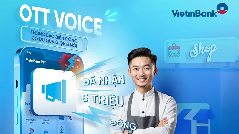 Cách bật thông báo biến động số dư qua giọng nói trên VietinBank 