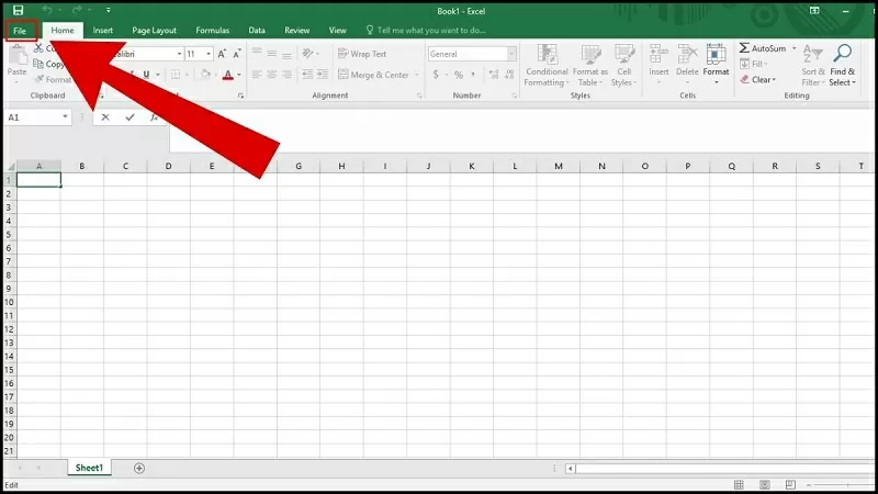 Nhấn vào mục File