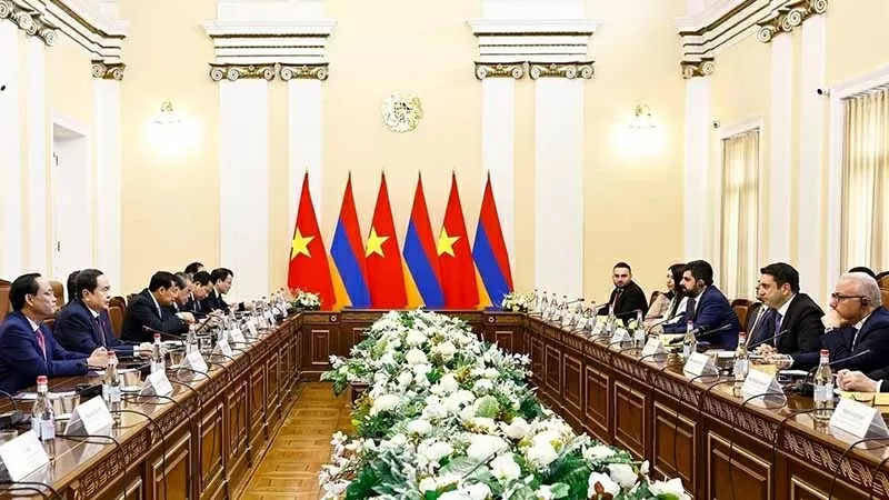 Chủ tịch Quốc hội Trần Thanh Mẫn hội đàm với Chủ tịch Quốc hội Armenia