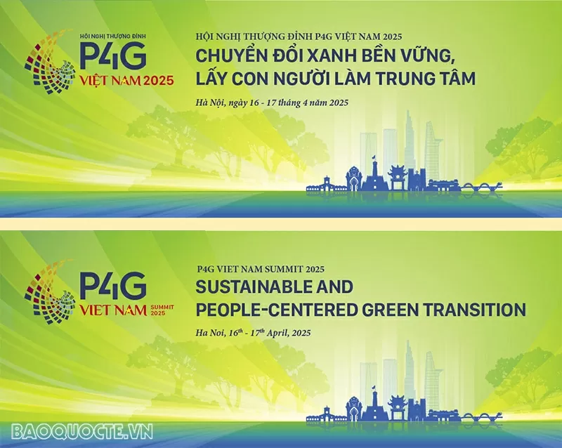 Bộ nhận diện Hội nghị thượng đỉnh P4G 2025: Lời hiệu triệu mạnh mẽ và điểm nhấn Việt Nam - ngôi sao tích cực