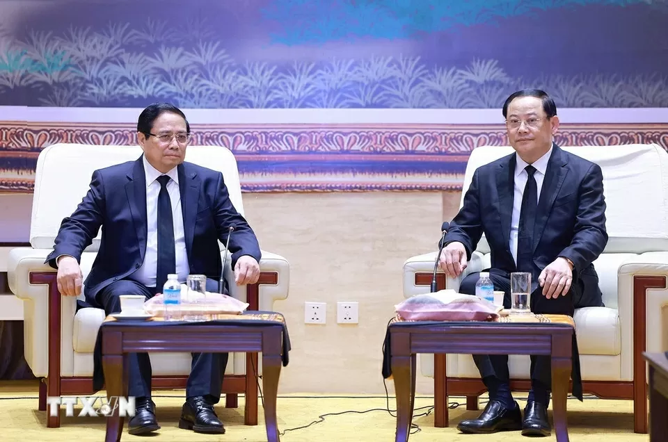 Thủ tướng Phạm Minh Chính dự Lễ truy điệu đồng chí Khamtay Siphandone và gặp gỡ lãnh đạo cấp cao Lào