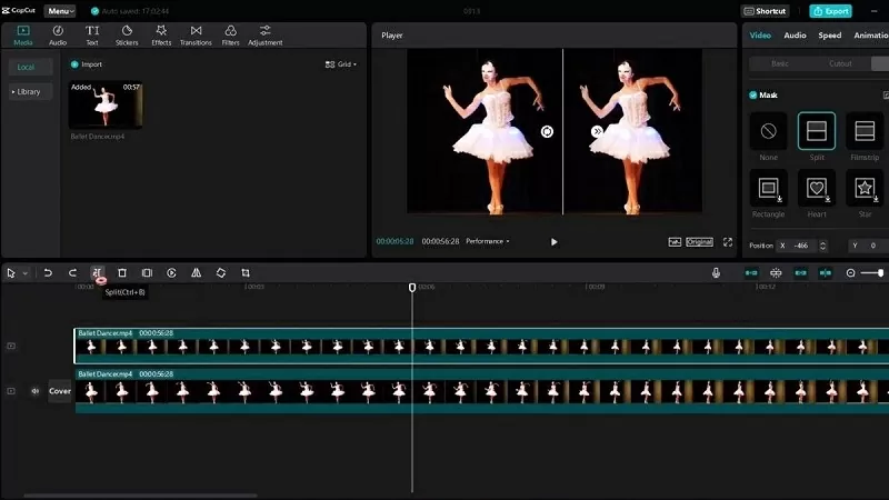 Cách nhân đôi video trên Capcut PC 