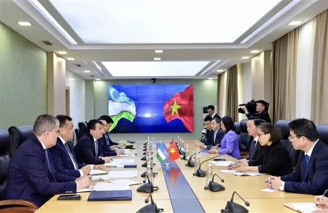 Deputy PM Tran Hong Ha held talks with Uzbekistan counterpart, calling to deepen ties