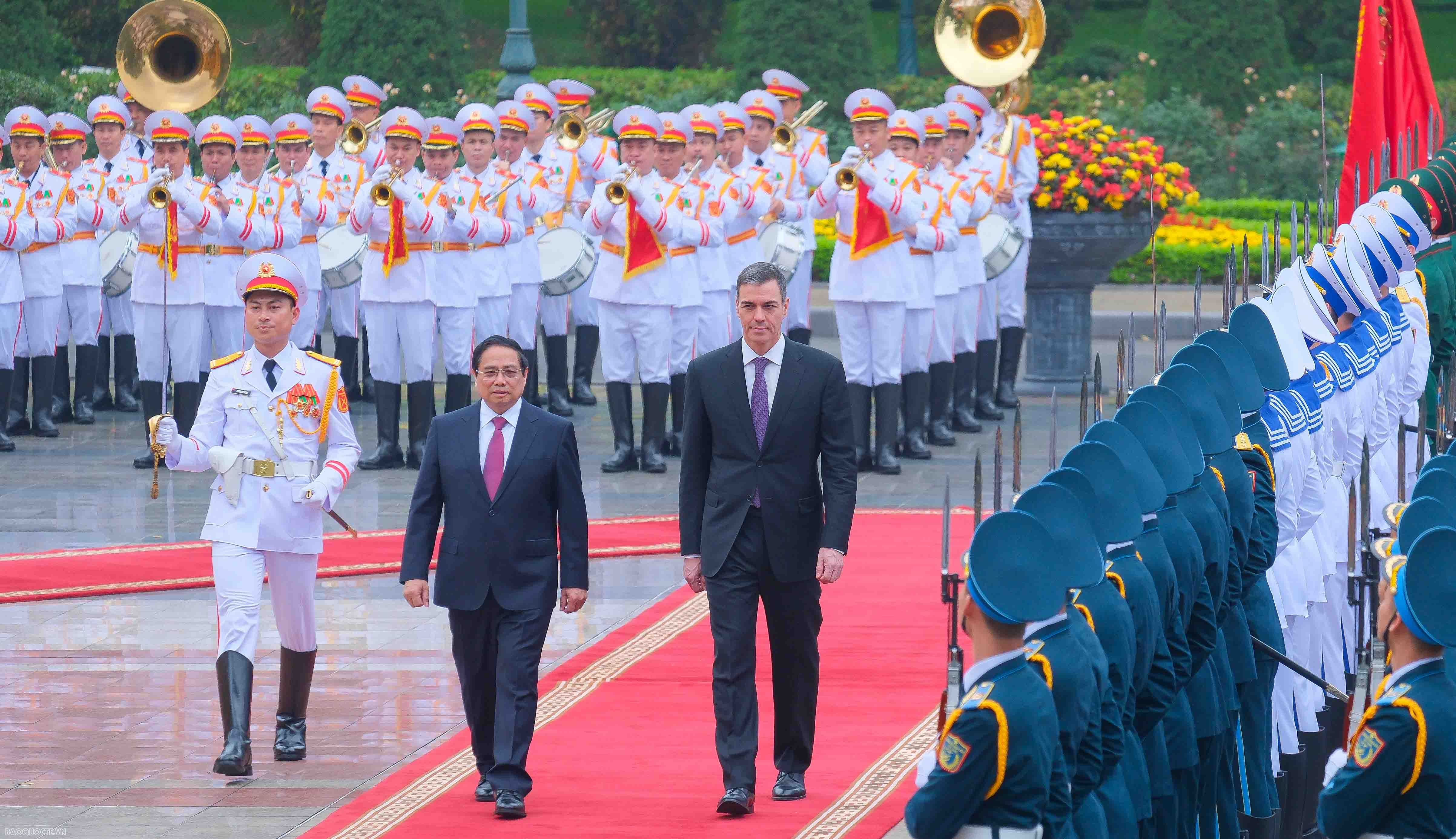 Chuyến thăm Việt Nam lịch sử của Thủ tướng Tây Ban Nha: Quyết tâm mạnh mẽ vì tương lai