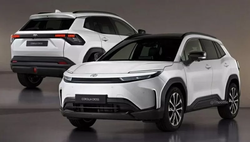 bản phác họa thiết kế dự đoán của Toyota Corolla Cross thế hệ mới