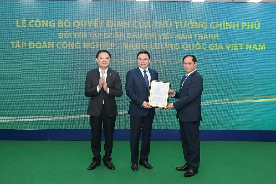 Tập đoàn Công nghiệp – Năng lượng Quốc gia Việt Nam là định danh mới của PetroVietnam