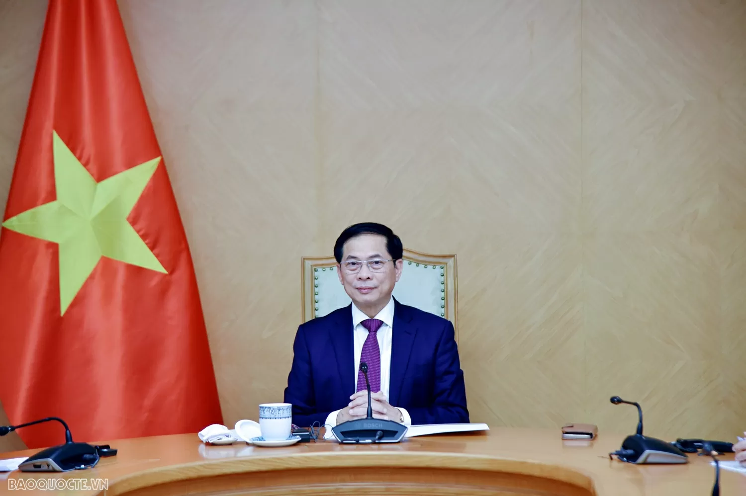 Phó Thủ tướng, Bộ trưởng Ngoại giao Bùi Thanh Sơn điện đàm với Phó Chủ tịch Ủy ban châu Âu, Cao ủy EU về Chính sách đối ngoại và an ninh