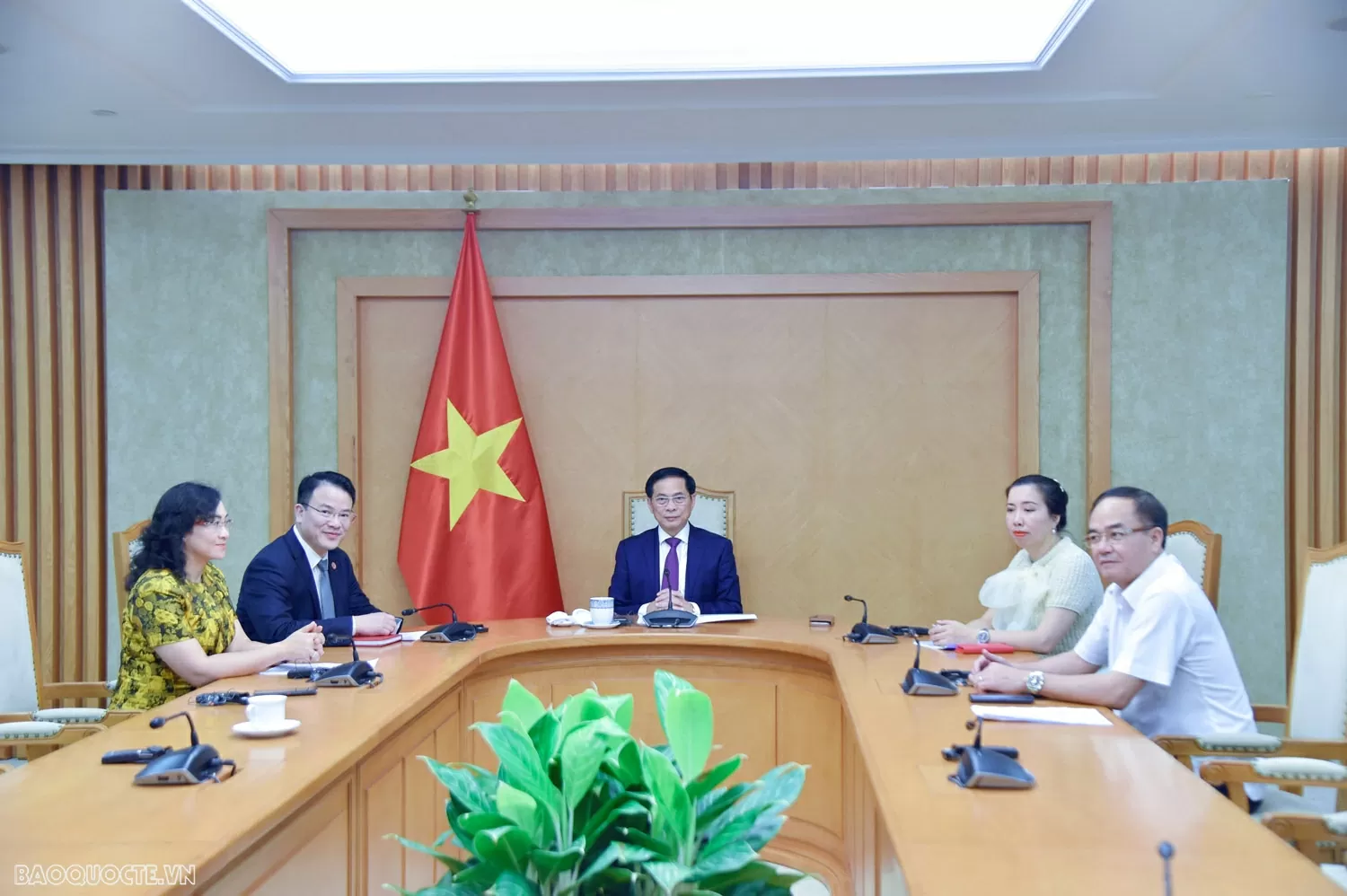 Phó Thủ tướng, Bộ trưởng Ngoại giao Bùi Thanh Sơn điện đàm với Phó Chủ tịch Ủy ban châu Âu, Cao ủy EU về Chính sách đối ngoại và an ninh