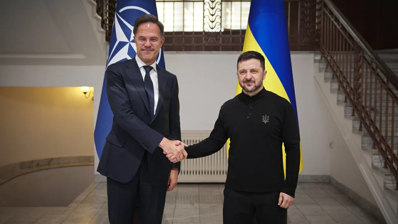 Tổng thư ký NATO Mark Rutte cho biết đã có chuyến thăm bất ngờ đến thành phố Odesa, miền Nam Ukraine và có cuộc gặp với Tổng thống nước chủ nhà Volodymyr Zelensky, ngày 15/4/2025. (Nguồn: X)