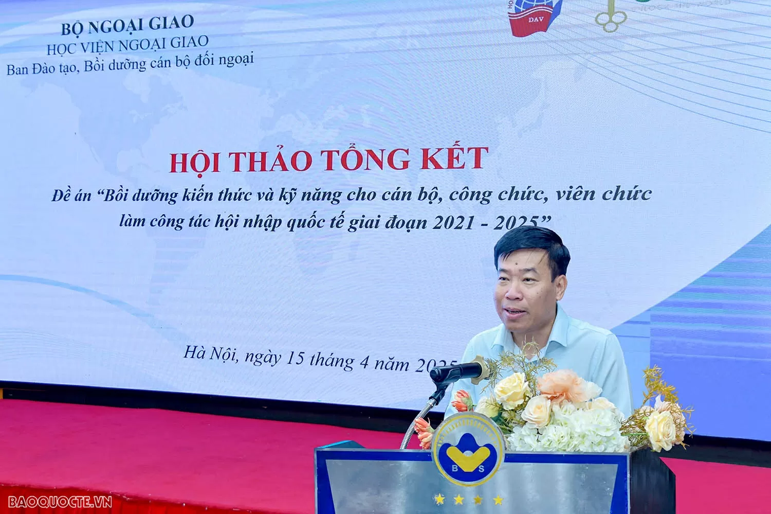 Hội thảo tổng kết Đề án bồi dưỡng kiến thức, kỹ năng cho cán bộ làm công tác hội nhập quốc tế giai đoạn 2021–2025