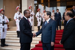 Chủ tịch Quốc hội Trần Thanh Mẫn hội kiến Thủ tướng Ethiopia Abiy Ahmed Ali