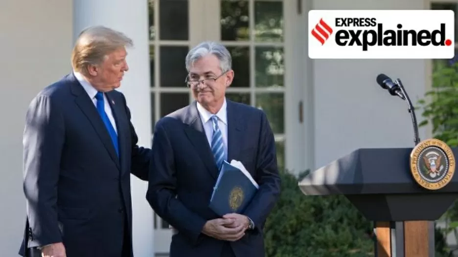 Tổng thống Donald Trump cùng Jerome Powell, người được ông đề cử làm chủ tịch Cục Dự trữ Liên bang, tại Nhà Trắng năm 2017. (Nguồn: NYT)