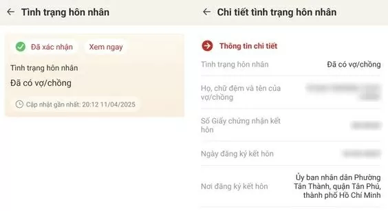 Hướng dẫn cách tích hợp tình trạng hôn nhân trên ứng dụng VNeID chi tiết nhất 2025