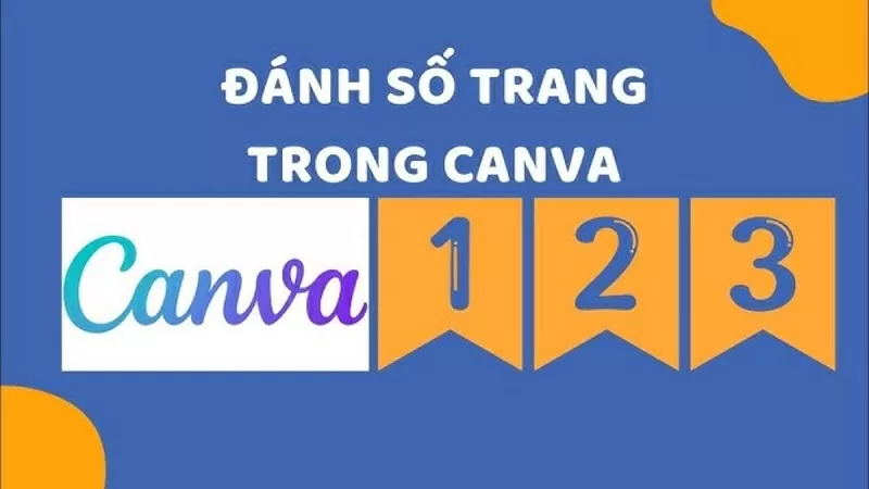 Cách đánh số trang trên Canva
