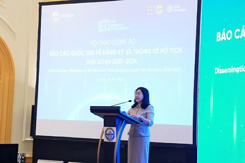 Việt Nam lần đầu công bố Báo cáo quốc gia về đăng ký và thống kê hộ tịch