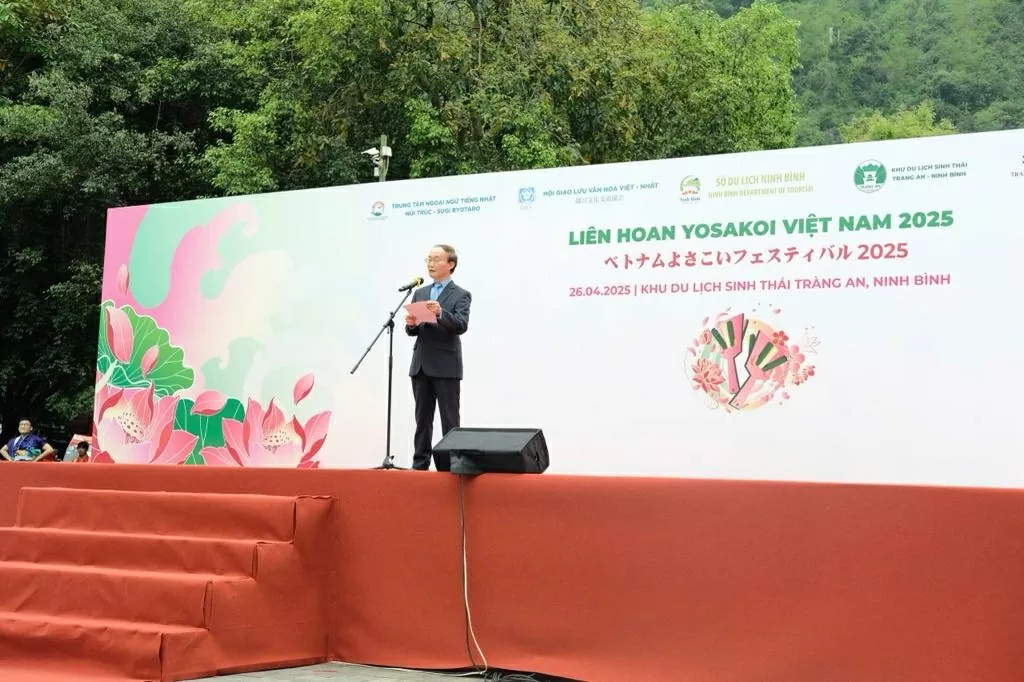 Lần đầu tiên Liên hoan Yosakoi được tổ chức ở Ninh Bình