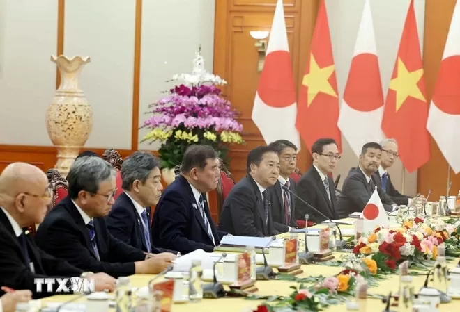 Party General Secretary meets with Japanese Prime Minister