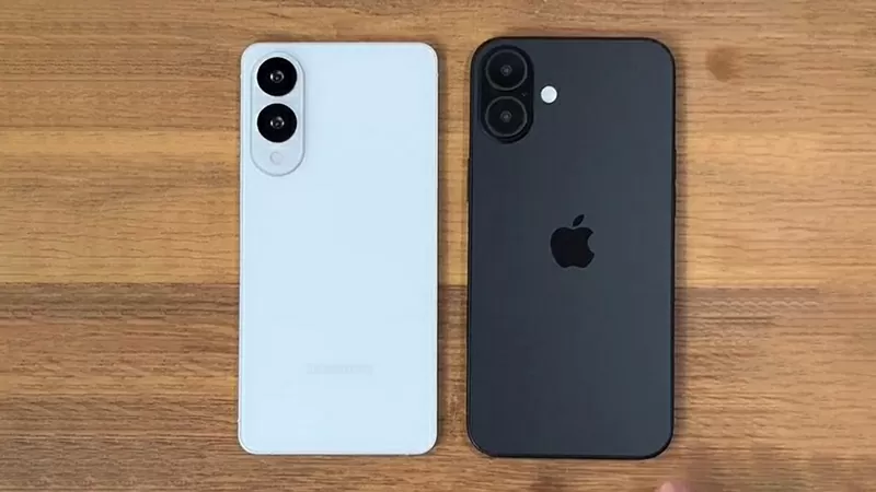 Galaxy S25 Edge đọ dáng với iPhone 16 Plus