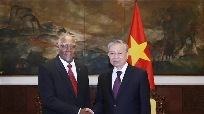 Tổng Bí thư Tô Lâm hội kiến Ủy viên Bộ Chính trị, Phó Chủ tịch nước Cuba Salvador Valdes Mesa Việt Nam luôn trân trọng tình cảm của Cuba trong cuộc đấu tranh giải phóng dân tộc, thống nhất đất nước