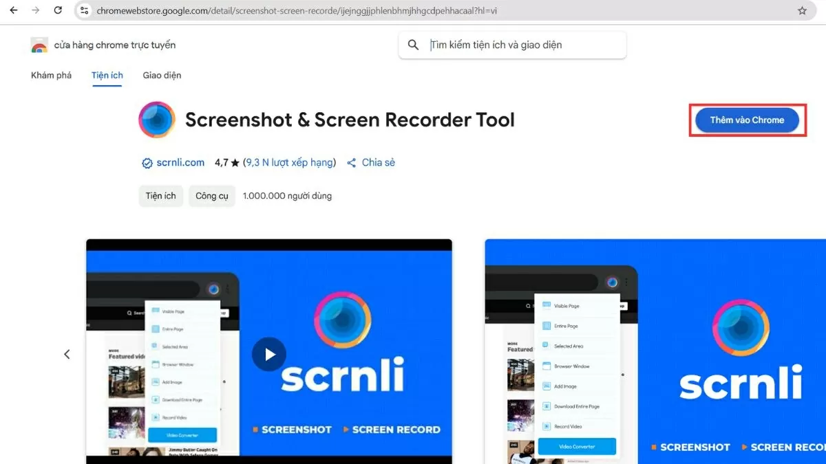 Bạn có thể cài đặt trực tiếp từ Chrome Web Store một cách dễ dàng.