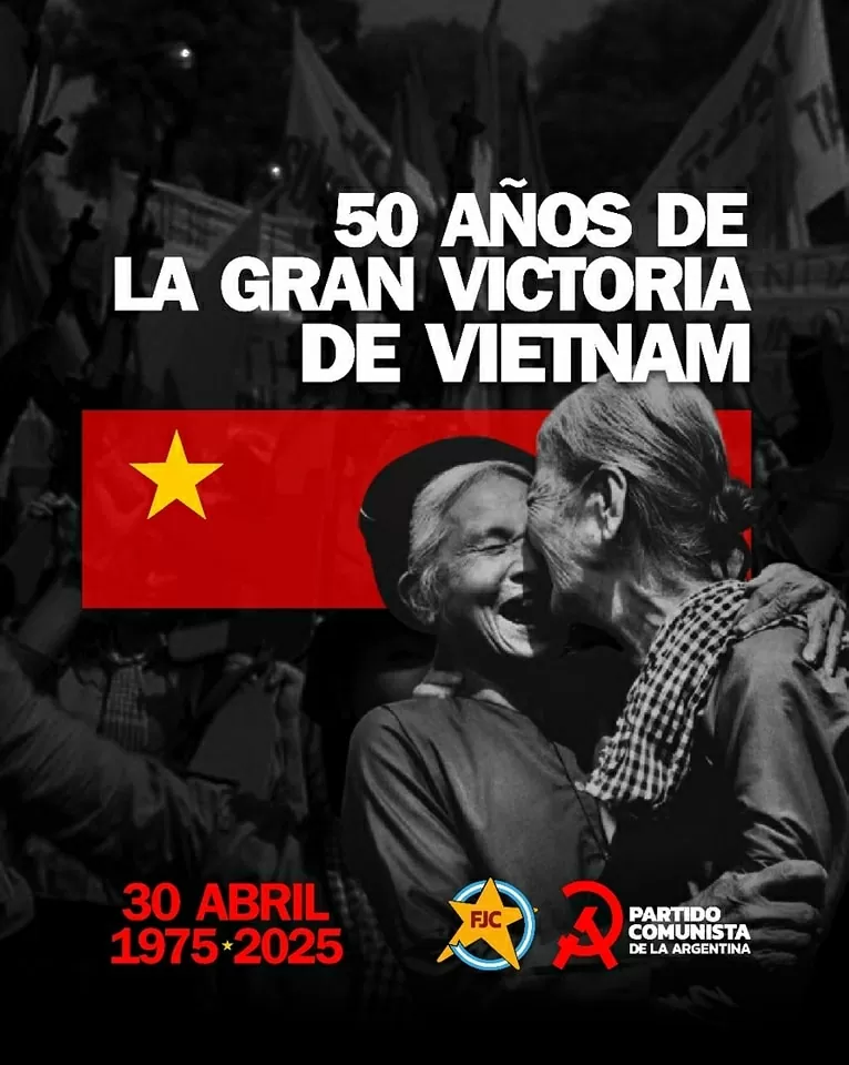The Communist Party of Argentina shares the image on its social media.