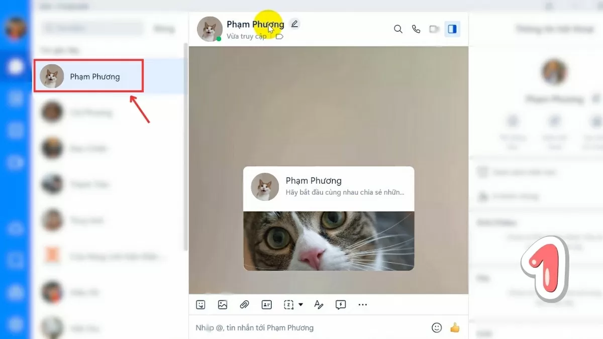Hãy mở đoạn chat Zalo