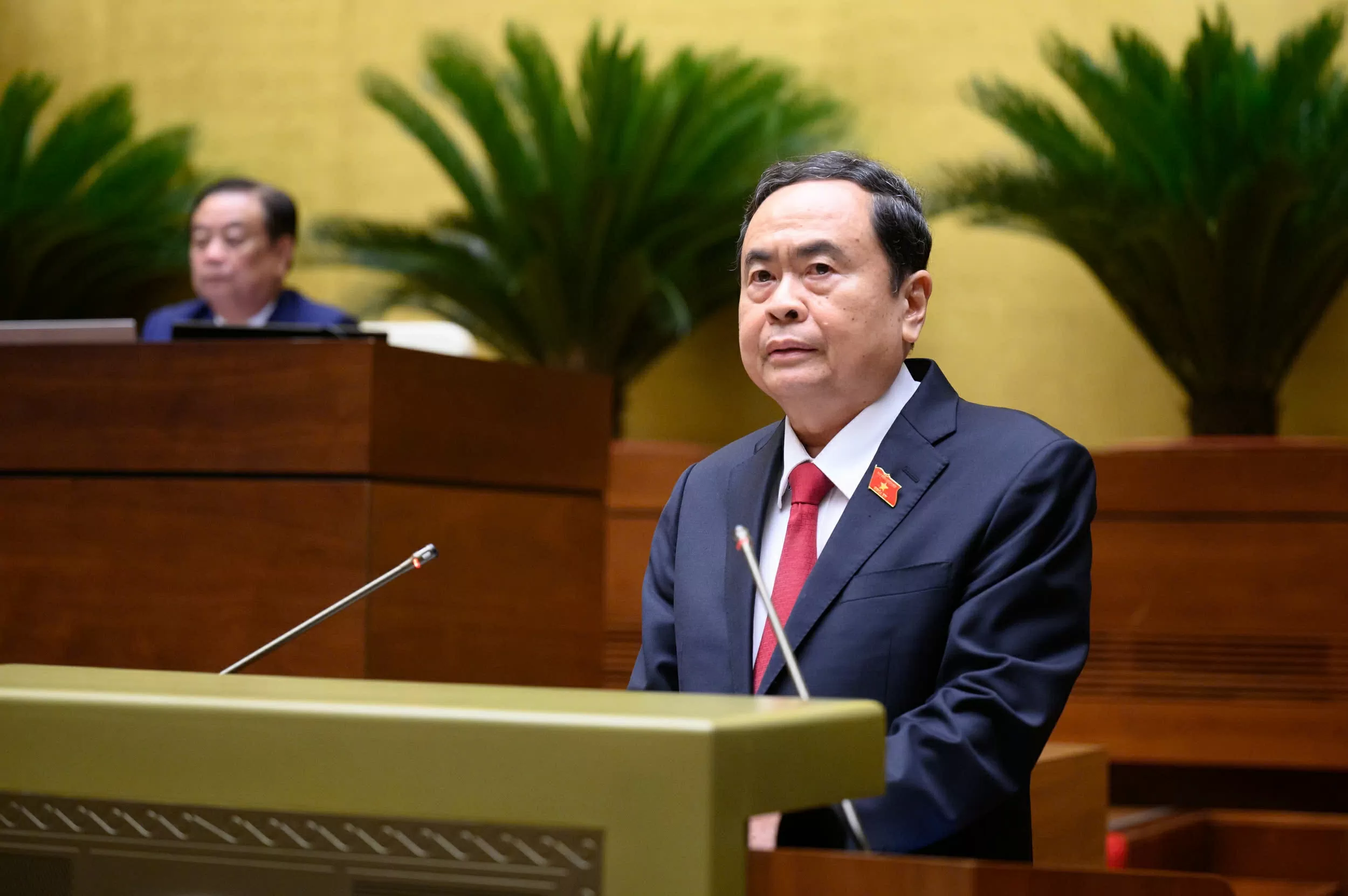 Chủ tịch Quốc hội Trần Thanh Mẫn phát biểu khai mạc Kỳ họp thứ 9, Quốc hội khóa XV Chủ tịch Quốc hội Trần Thanh Mẫn phát biểu khai mạc Kỳ họp thứ 9, Quốc hội khóa XV