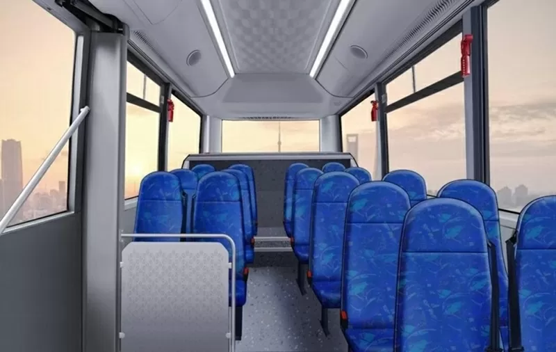 Nội thất của xe buýt điện VinFast EB 6 phiên bản chuyên chở học sinh