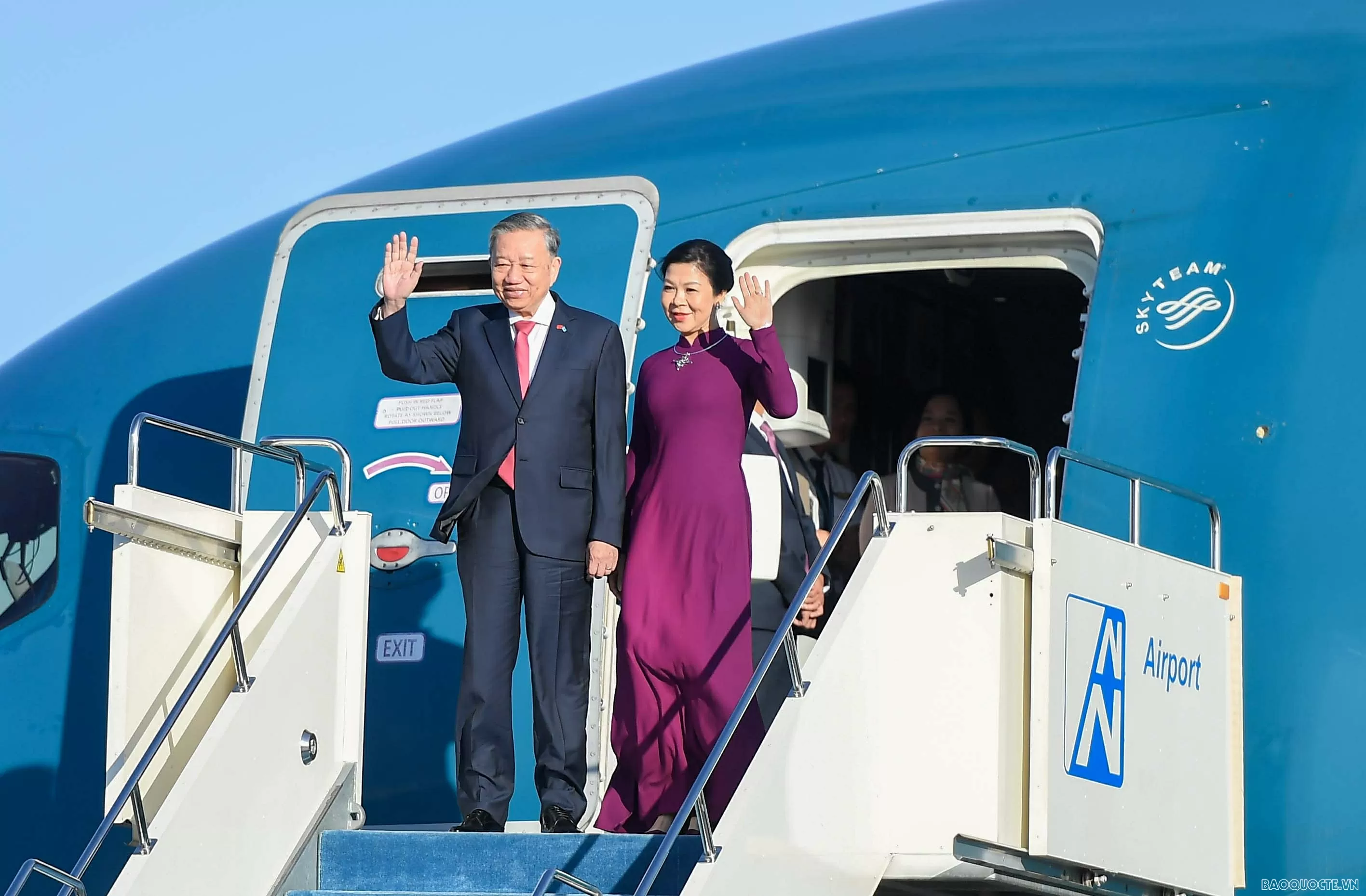 Tổng Bí thư Tô Lâm và Phu nhân đến Astana, bắt đầu thăm cấp Nhà nước Kazakhstan