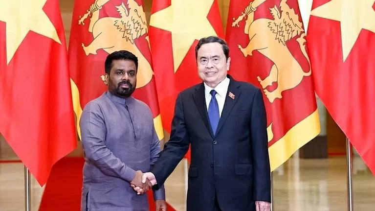 NA Chairman Tran Thanh Man welcomes Sri Lankan President Anura Kumara Dissanayaka