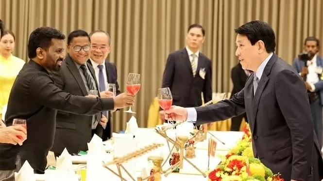 President Luong Cuong hosts banquet for Sri Lankan President Anura Kumara Dissanayaka
