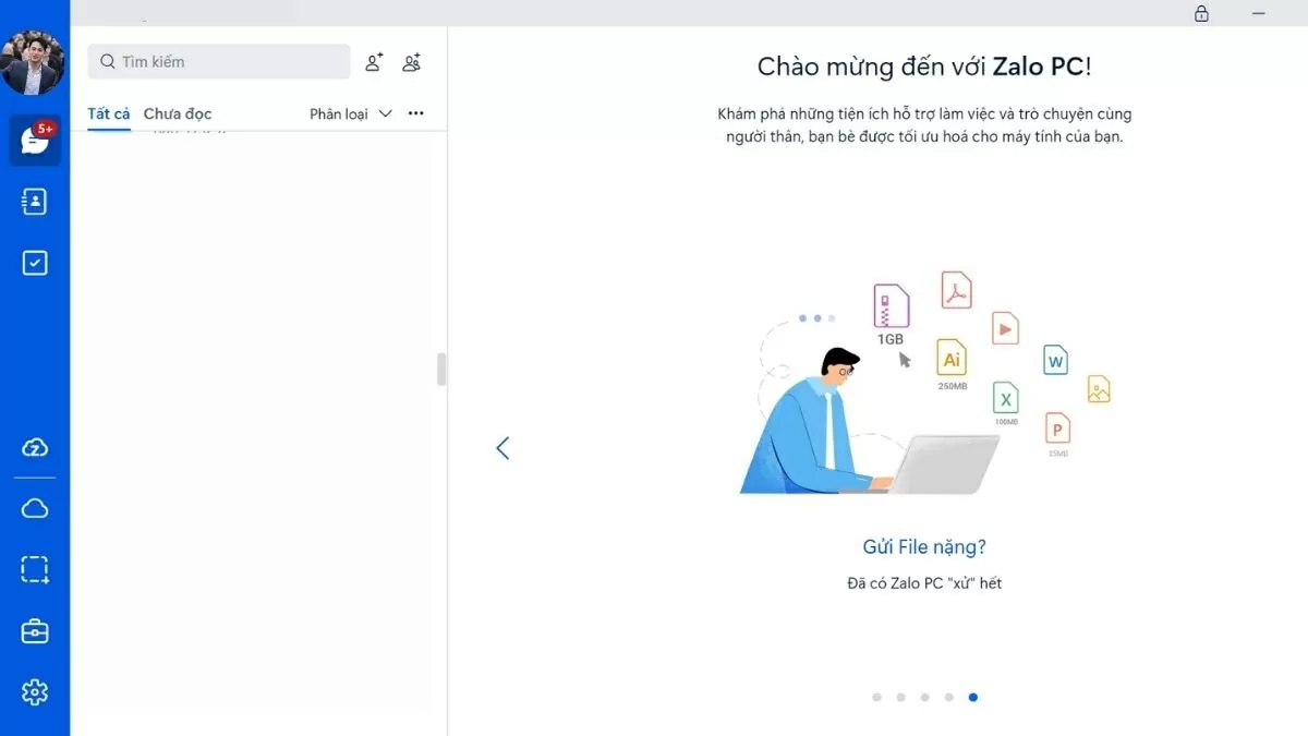 Mở ứng dụng Zalo trên máy