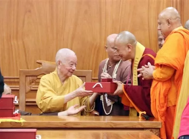 Vietnam Buddhist Sangha leader welcomes global Vesak delegates attending Vesak 2025