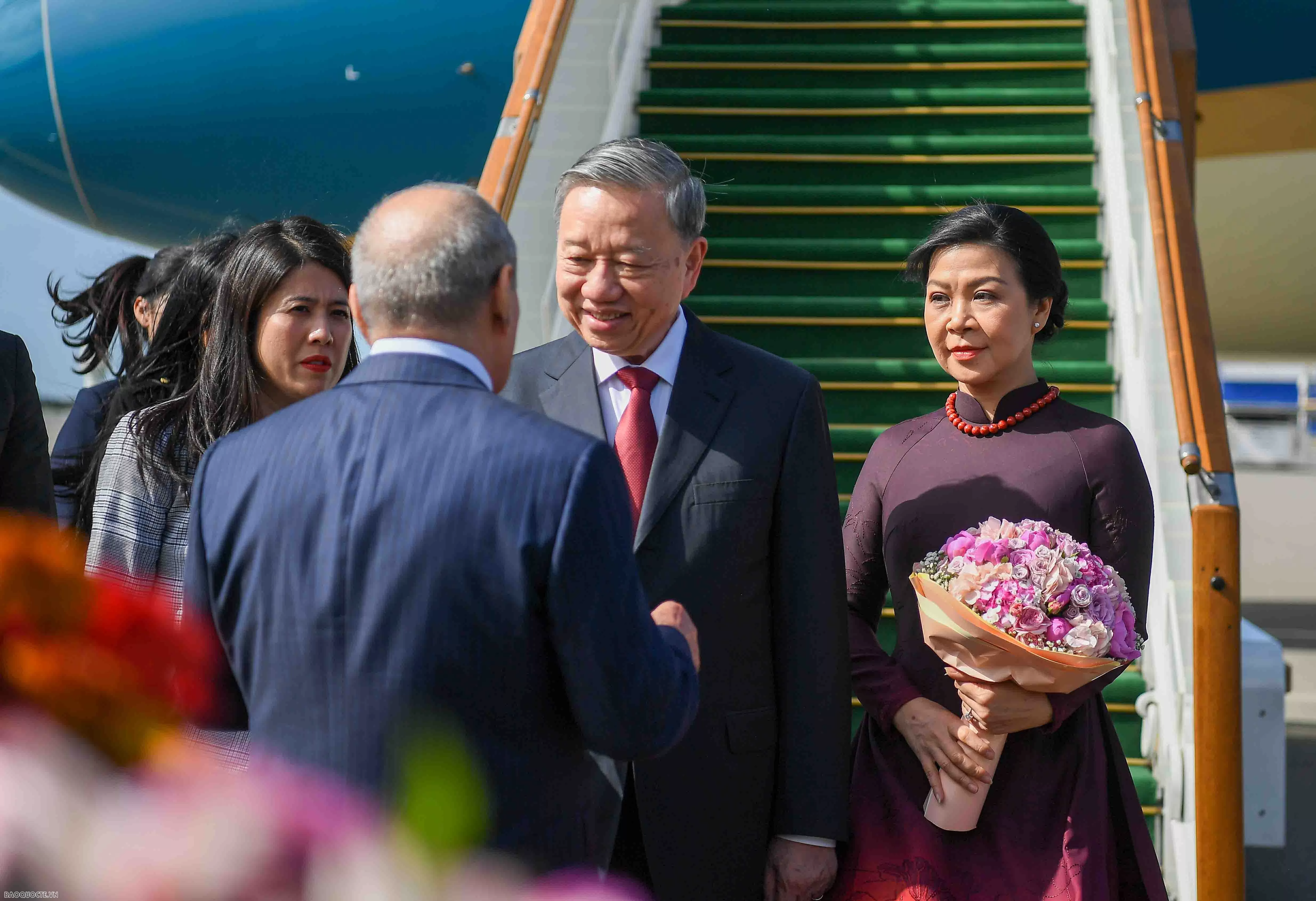 Tổng Bí thư Tô Lâm và Phu nhân đến Baku, bắt đầu thăm cấp Nhà nước Azerbaijan