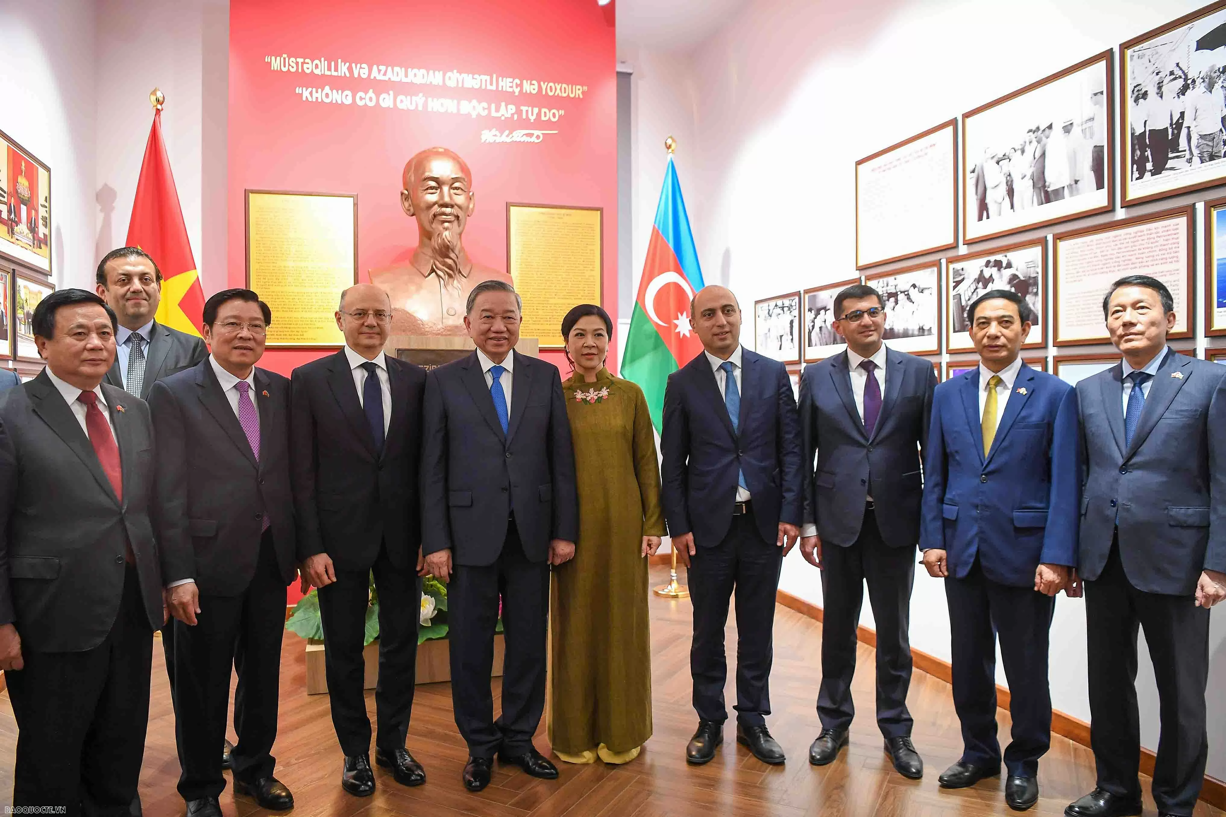 Tổng Bí thư và Phu nhân dự lễ khánh thành phòng lưu niệm Chủ tịch Hồ Chí Minh với sự nghiệp ngành dầu khí Việt Nam-Azerbaijan'