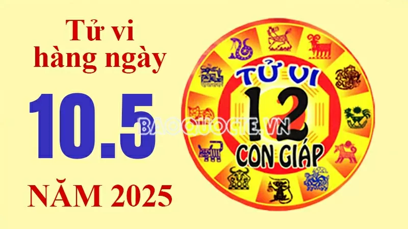 Tử vi hôm nay, xem tử vi 12 con giáp hôm nay ngày 10/5/2025: