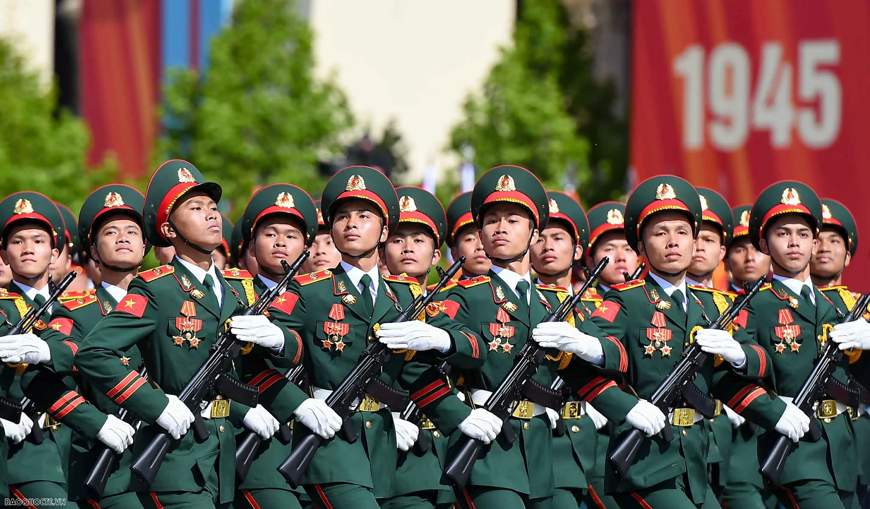 Đoàn Quân đội nhân dân Việt Nam tại Lễ duyệt binh ở Quảng trường Đỏ