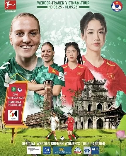 Thi đấu giao hữu giữa Đội tuyển bóng đá nữ Việt Nam với Đội bóng đá nữ SV Werder Bremen tại Hà Nội