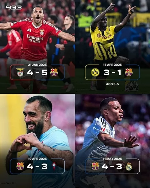 Nỗi buồn của 4 cầu thủ lập hat-trick vào lưới Barca