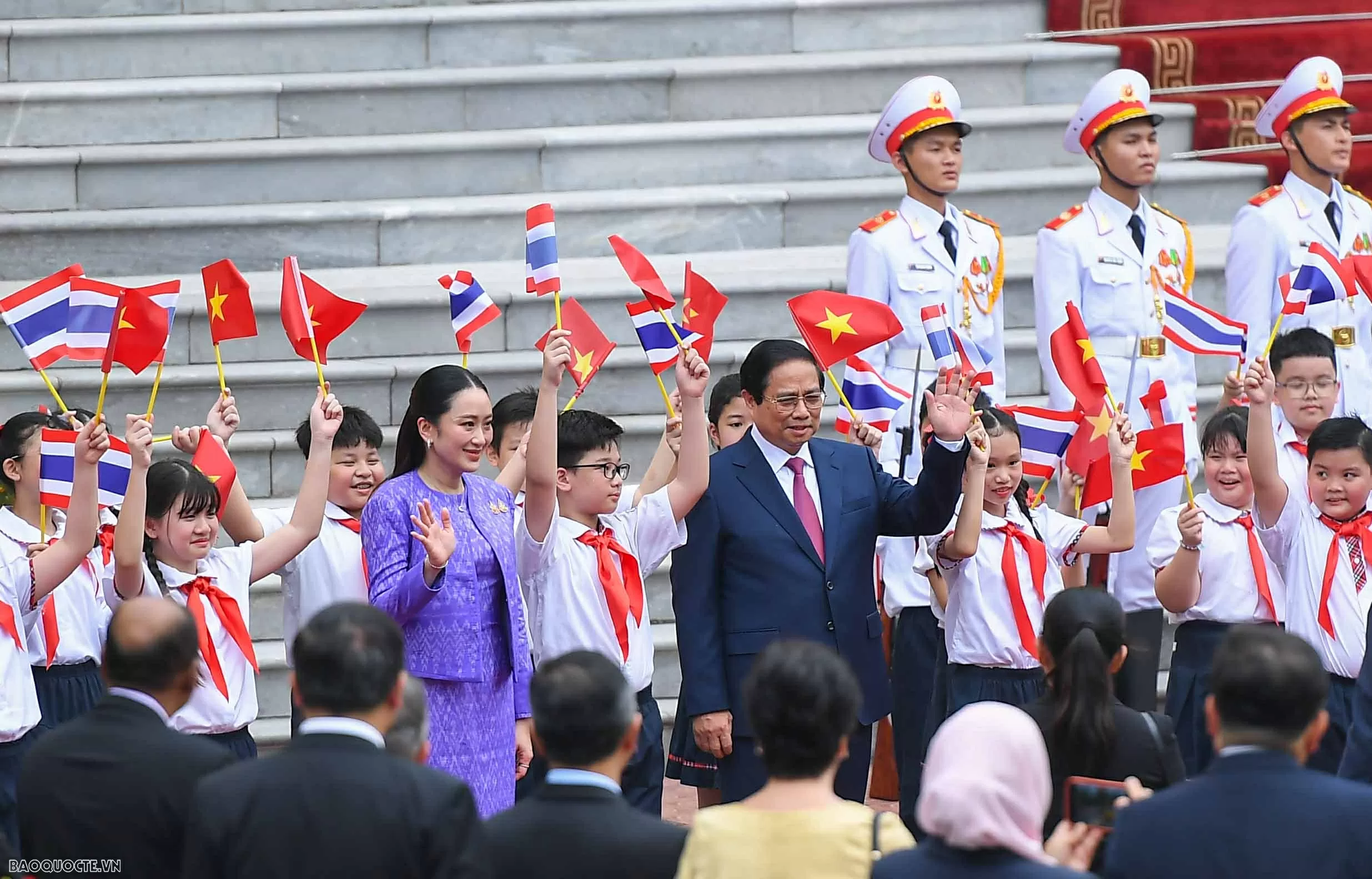 Welcome ceremony held for Thai Prime Minister Paetongtarn Shinawatra in Hanoi