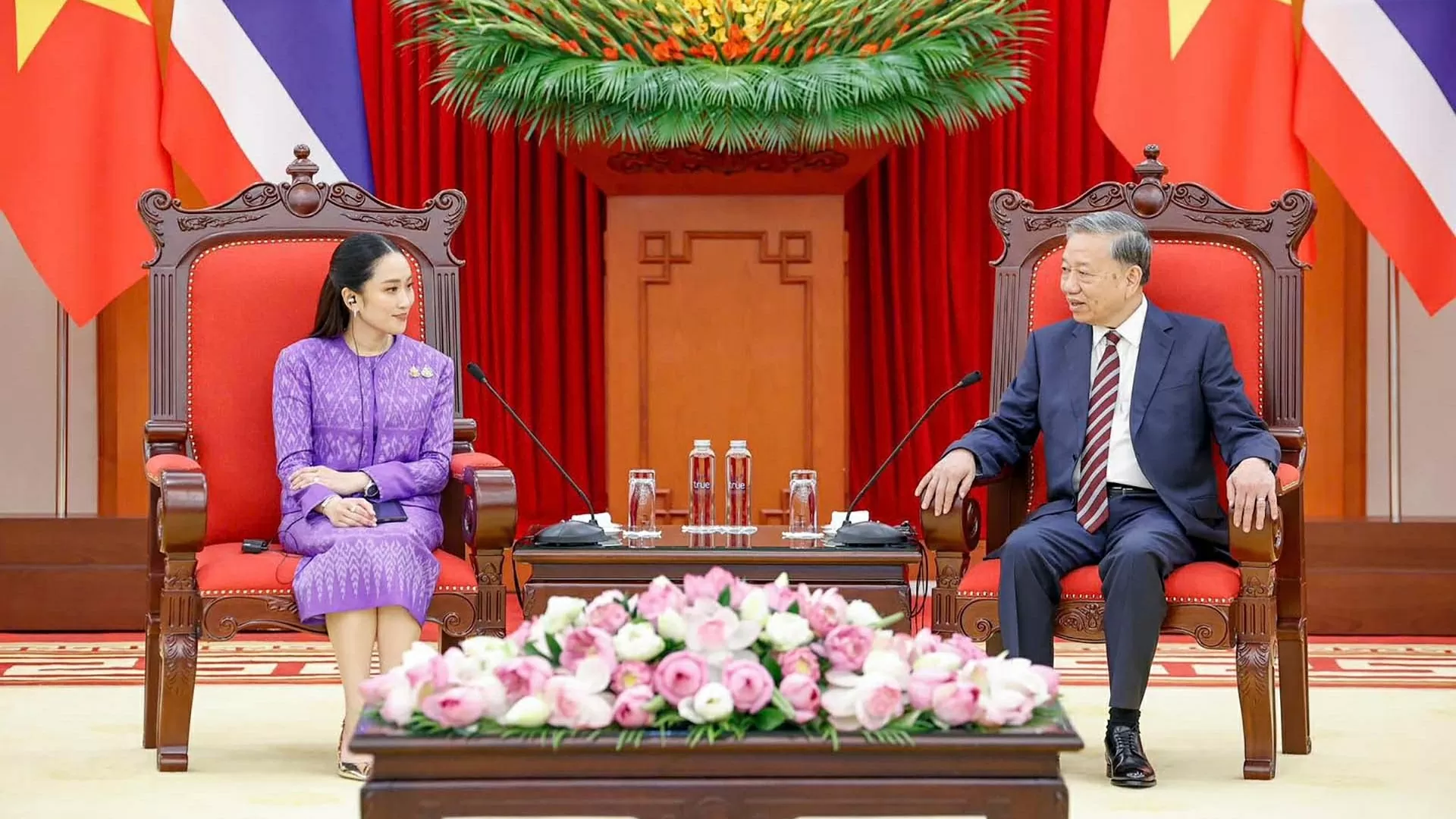 Tổng Bí thư Tô Lâm tiếp Thủ tướng Thái Lan Paetongtarn Shinawatra