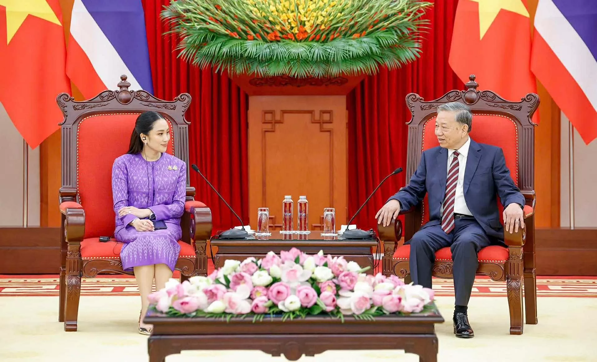 Tổng Bí thư Tô Lâm tiếp Thủ tướng Thái Lan Paetongtarn Shinawatra Tổng Bí thư Tô Lâm tiếp Thủ tướng Thái Lan Paetongtarn Shinawatra