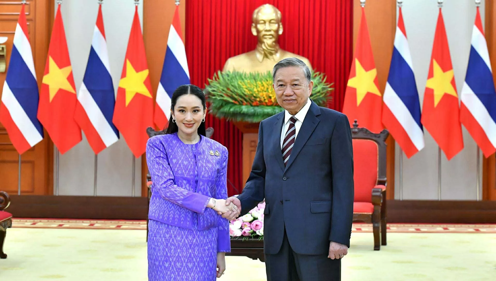 Tổng Bí thư Tô Lâm tiếp Thủ tướng Thái Lan Paetongtarn Shinawatra Tổng Bí thư Tô Lâm tiếp Thủ tướng Thái Lan Paetongtarn Shinawatra