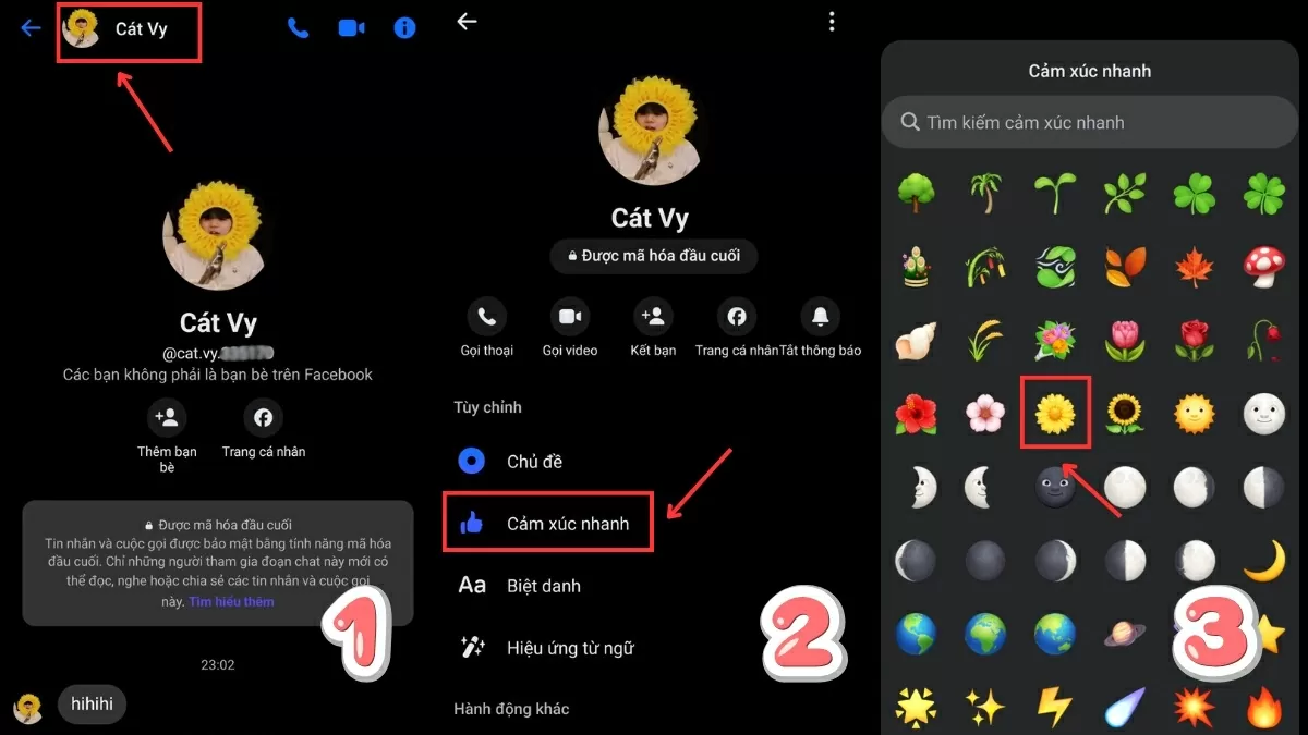 Cách đổi emoji trên Messengertrên điện thoại cực đơn giản
