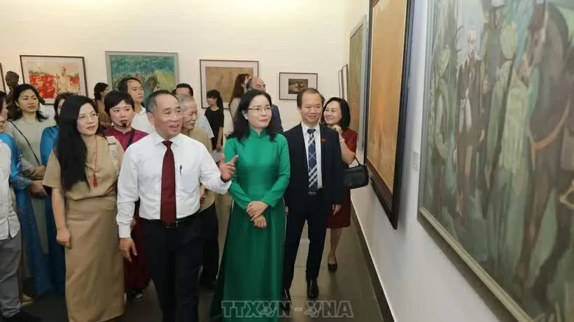 Exhibition features President Ho Chi Minh in fine arts